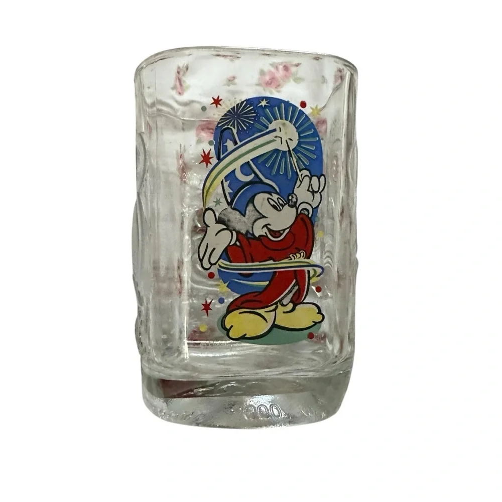 McDonald's Glass Mug with Mickey Mouse Design